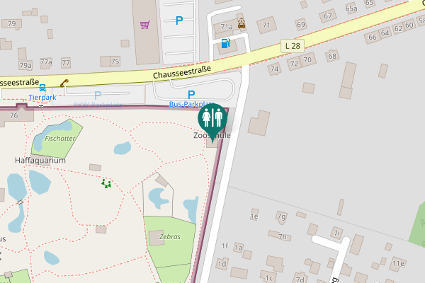 Map showing location of Rosenmühler Weg 1e Toilet