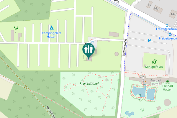 Map showing location of Kreyenweg 8 Toilet