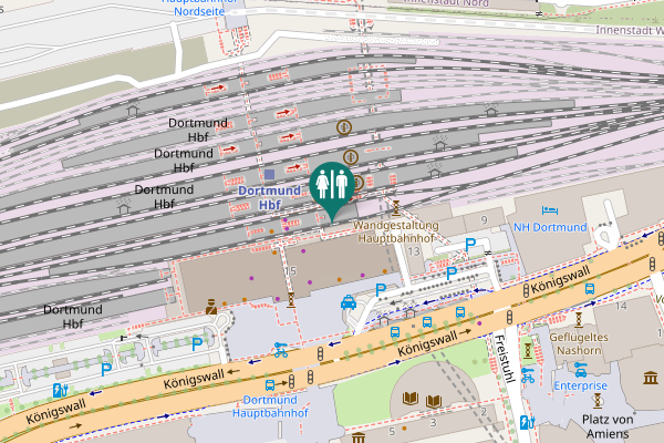 Map showing location of sanifair