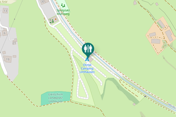 Map showing location of Mühlweg 32 Toilet