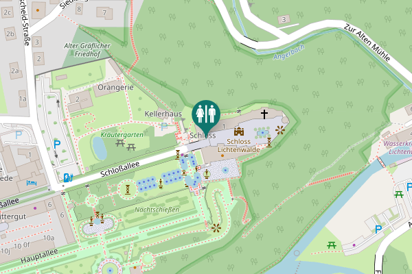 Map showing location of Schloßallee 1 Toilet