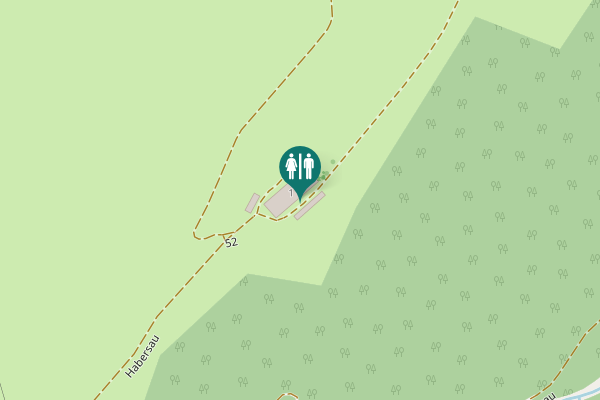 Map showing location of Habersau 1 Toilet