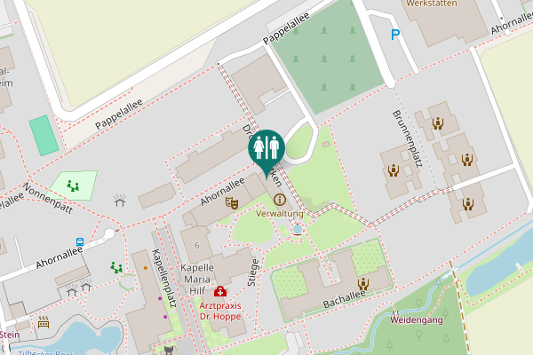 Map showing location of Dröges Pättken 1 Toilet