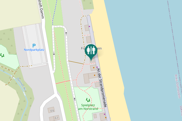 Map showing location of An der Strandpromenade 41 Toilet