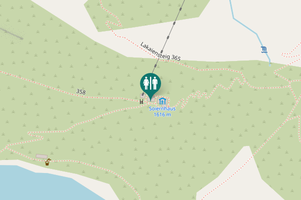Map showing location of 358 Toilet