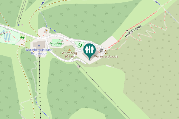Map showing location of 1 Toilet