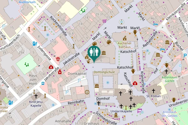 Map showing location of Ritter-Chorus-Straße 6 Toilet