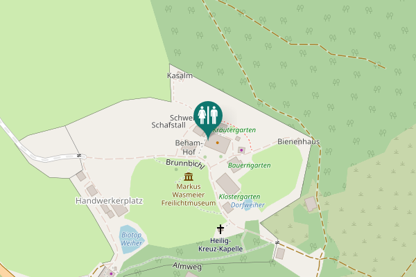 Map showing location of Brunnbichl 5 Toilet