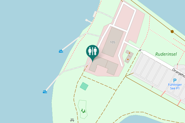 Map showing location of Oranjehofstraße 105 Toilet