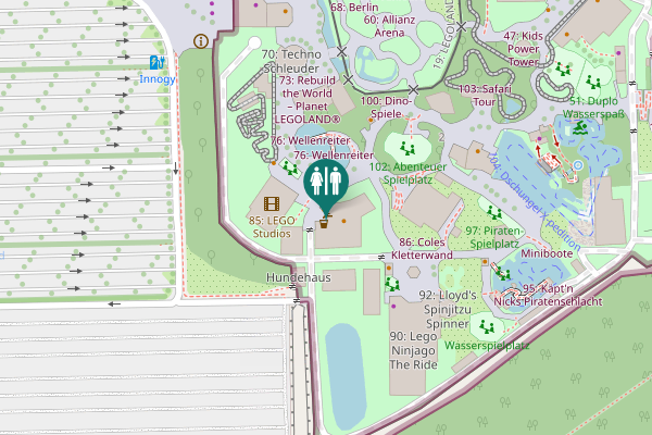 Map showing location of Legoland-Allee 2 Toilet
