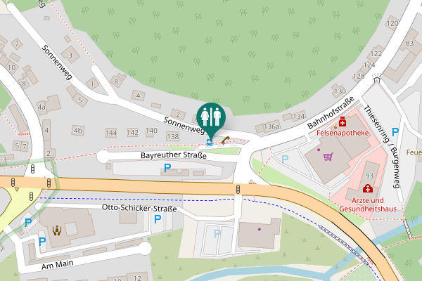 Map showing location of Sonnenweg 10 Toilet