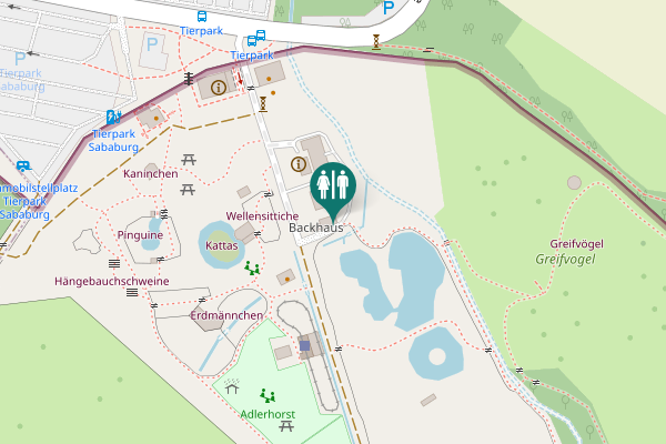 Map showing location of Sababurg 1 Toilet