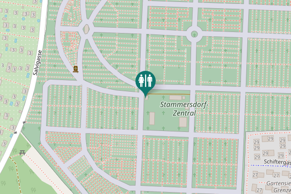 Map showing location of Vienna Toilet