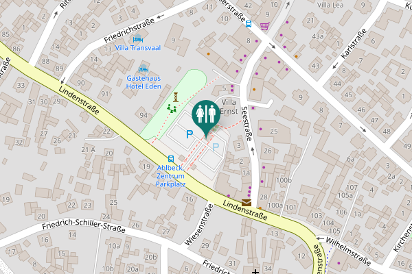 Map showing location of Seestraße 4 Toilet