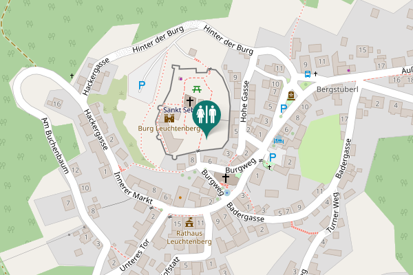 Map showing location of Burgweg 6 Toilet