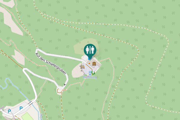 Map showing location of Auf den Schiefergruben Toilet