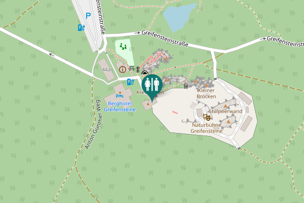 Map showing location of Greifensteinstraße 42 Toilet