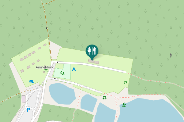 Map showing location of Bernshausen 147 Toilet
