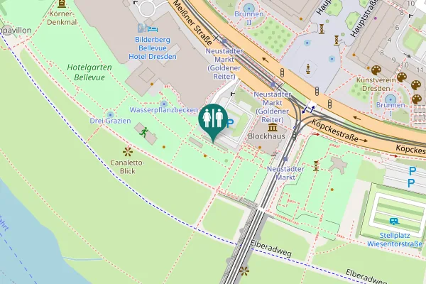 Map showing location of Große Meißner Straße 19 Toilet