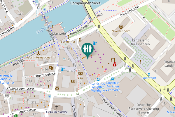 Map showing location of Am Alten Viehmarkt 5 Toilet