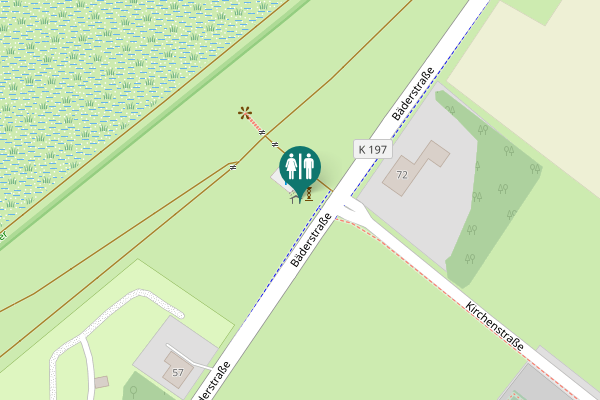 Map showing location of Bäderstraße Toilet