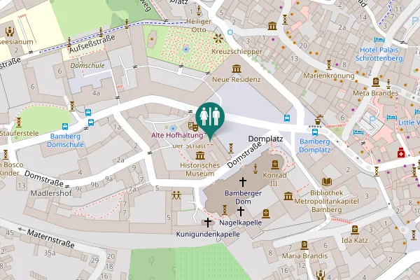 Map showing location of Domplatz 7 Toilet