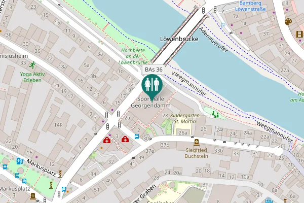 Map showing location of Georgendamm 2a Toilet