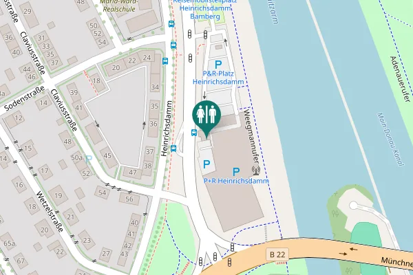 Map showing location of Rhein-Main-Donau-Damm Toilet