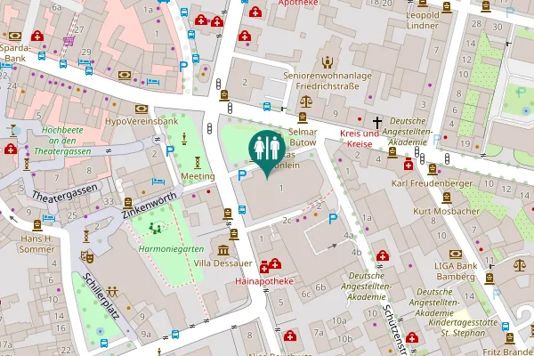 Map showing location of Schönleinsplatz 1 Toilet