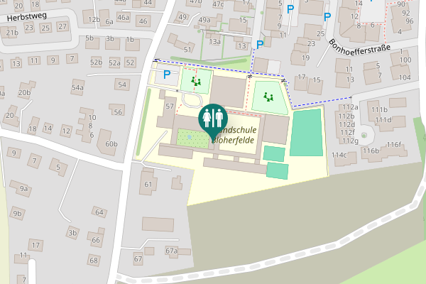 Map showing location of Schramperweg 57 Toilet