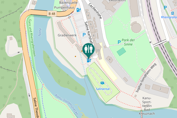 Map showing location of Saline Karlshalle 11 Toilet