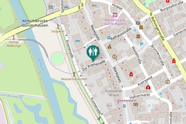 Map showing location of Nette Toilette