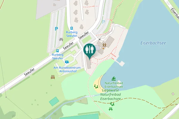 Map showing location of Seeufer 5 Toilet