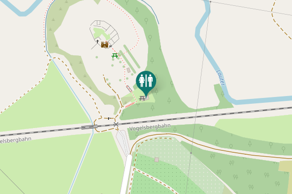 Map showing location of Angersbach Toilet