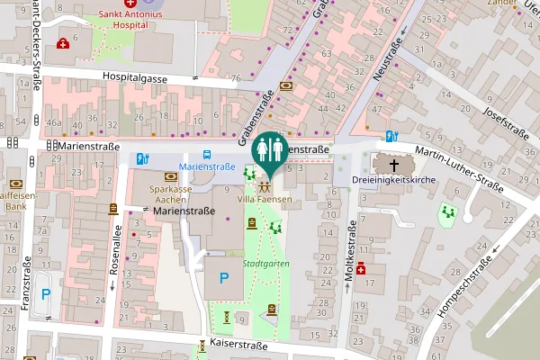 Map showing location of Marienstraße 7 Toilet