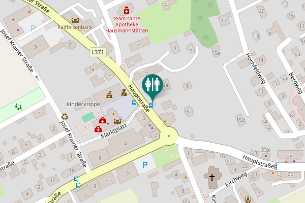 Map showing location of Hauptstraße 10 Toilet