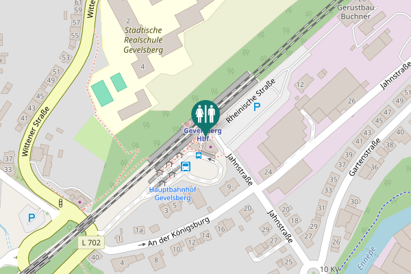 Map showing location of Jahnstraße 33 Toilet