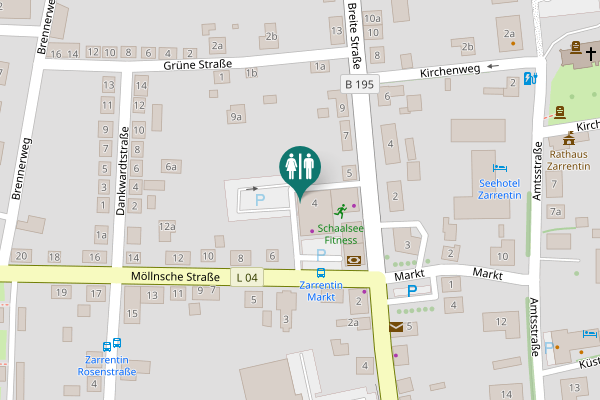 Map showing location of Möllnsche Straße 4 Toilet
