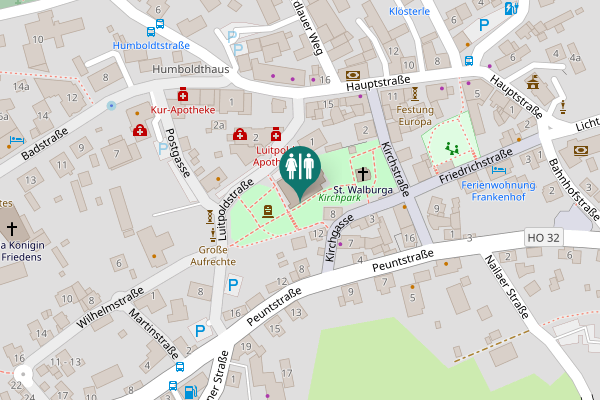 Map showing location of Luitpoldstraße 3 Toilet