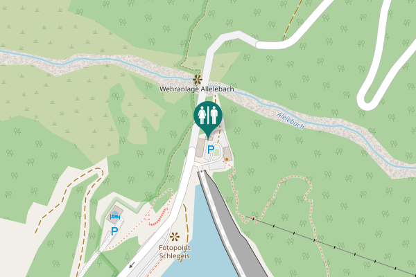 Map showing location of 105 Toilet