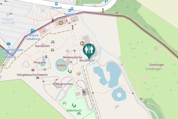 Map showing location of Sababurg 1 Toilet