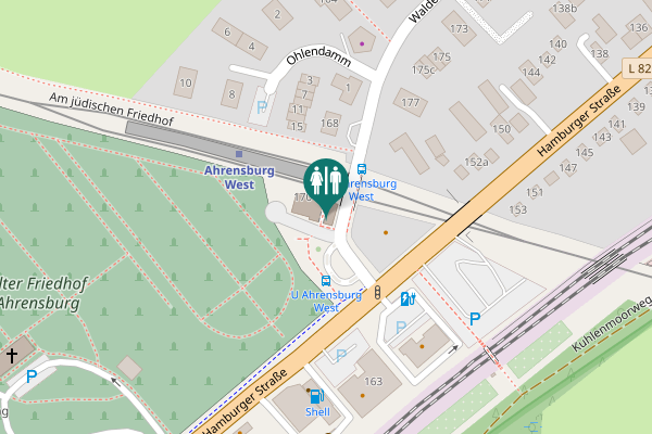 Map showing location of Waldemar-Bonsels-Weg 170 Toilet