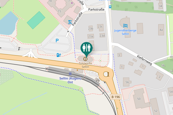 Map showing location of Ostbahnstraße 1 Toilet