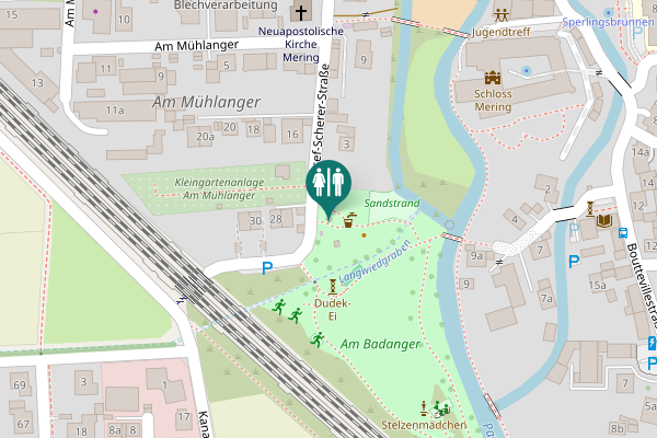 Map showing location of Josef-Scherer-Straße 17 Toilet