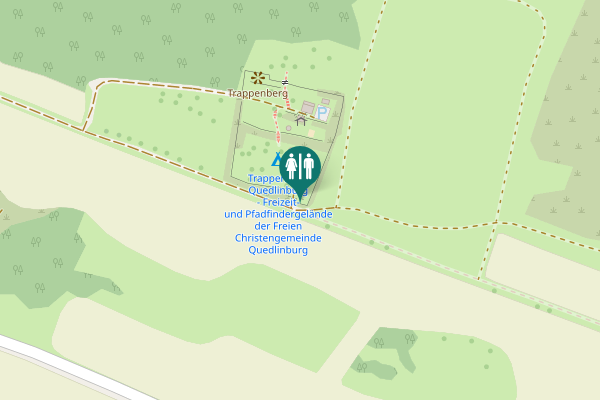 Map showing location of Burgweg Toilet