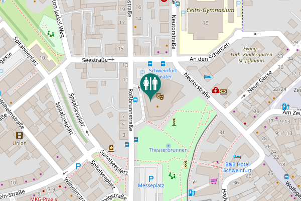 Map showing location of Roßbrunnstraße 2 Toilet