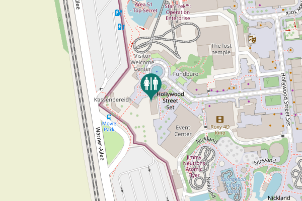 Map showing location of Warner-Allee 1 Toilet