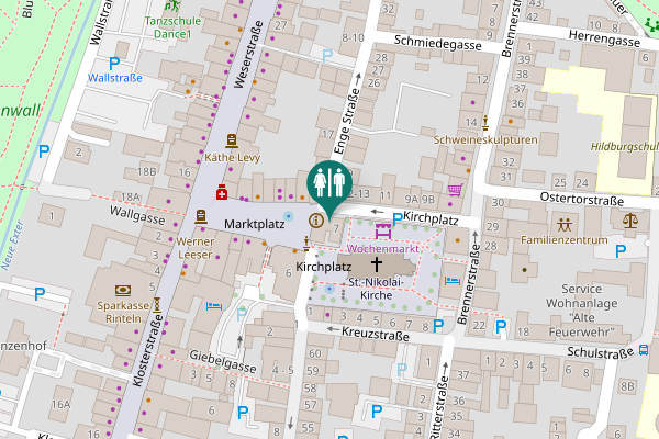 Map showing location of Marktplatz 7 Toilet