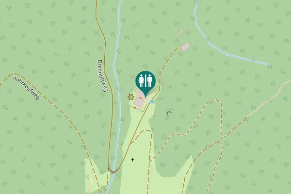 Map showing location of Drehhüttweg Toilet