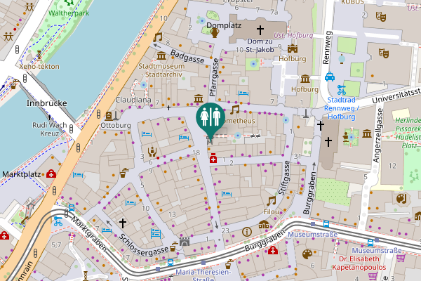 Map showing location of Herzog-Friedrich-Straße 21 Toilet